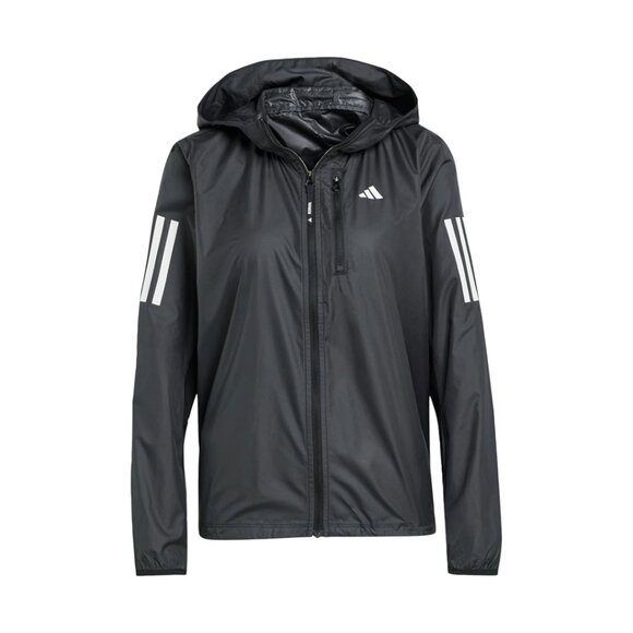 adidas Own the Run Jacket — Lightweight Black Windbreaker Running Jacket NWT - Picture 4 of 16